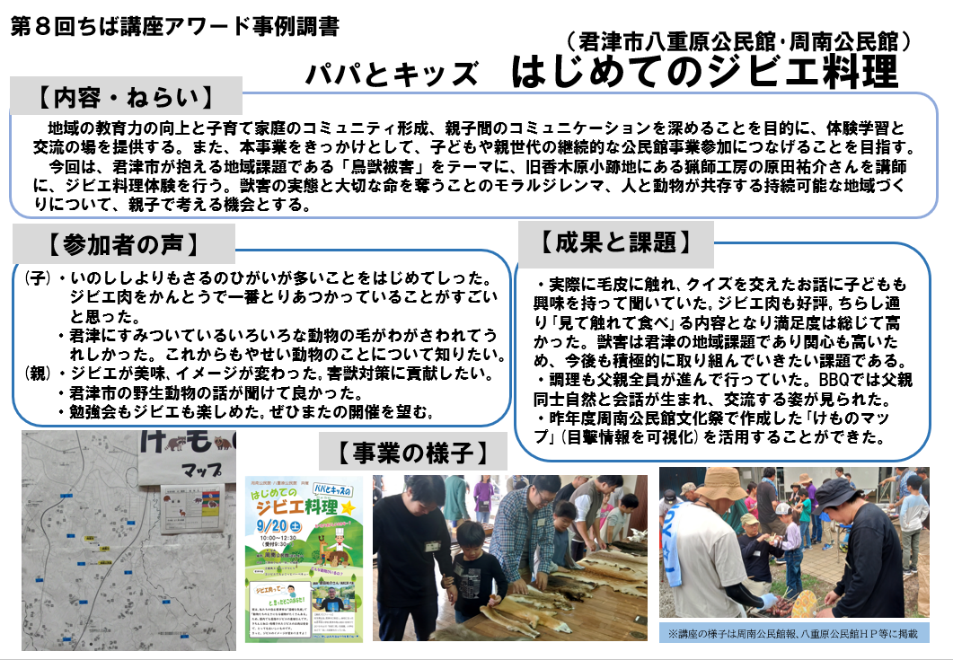 【君津八重原・周南公民館】事例調書