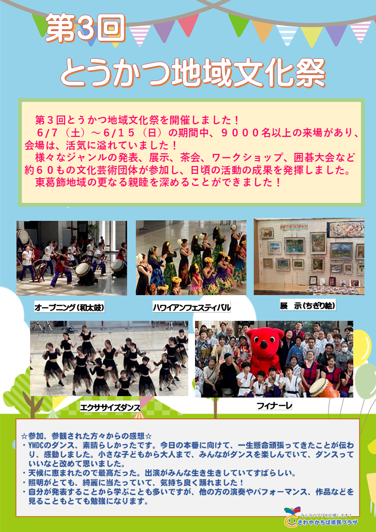 サムネイル（第3回とうかつ地域文化祭）