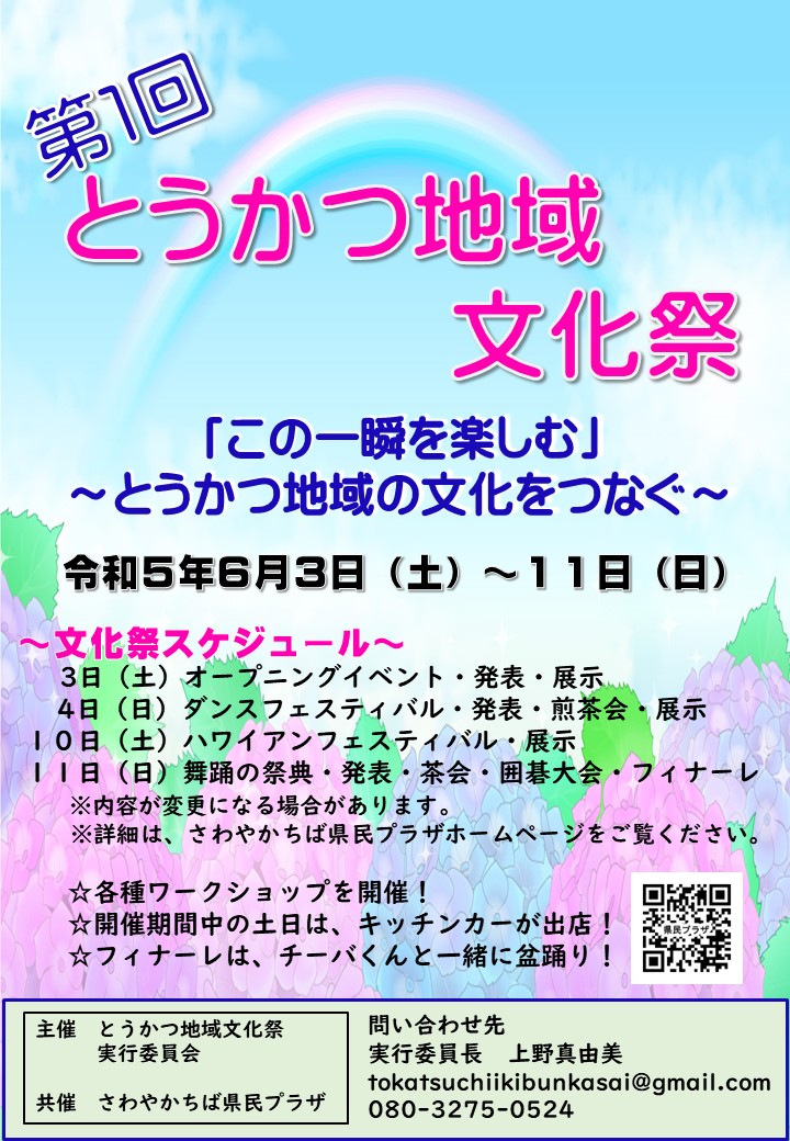 第１回とうかつ地域文化祭チラシ（完成版）